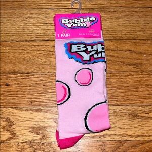 Bubble Yum Pink Socks